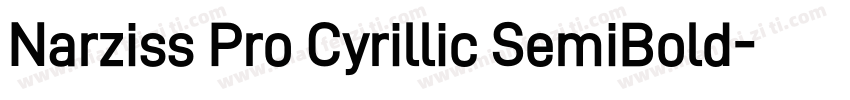 Narziss Pro Cyrillic SemiBold字体转换